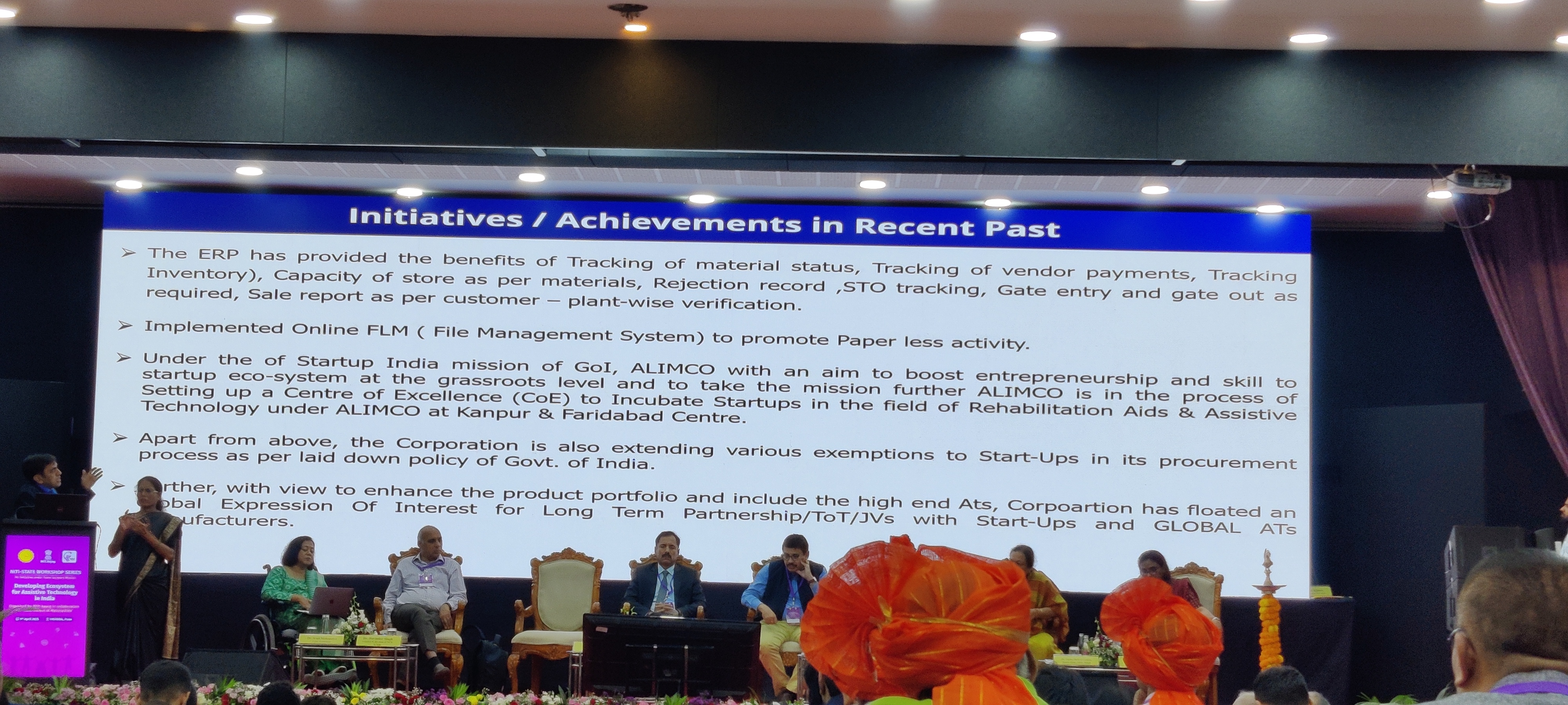 2. NITI Aayog - Developing Ecosystem for Assistive Technology, Pune, Maharashtra